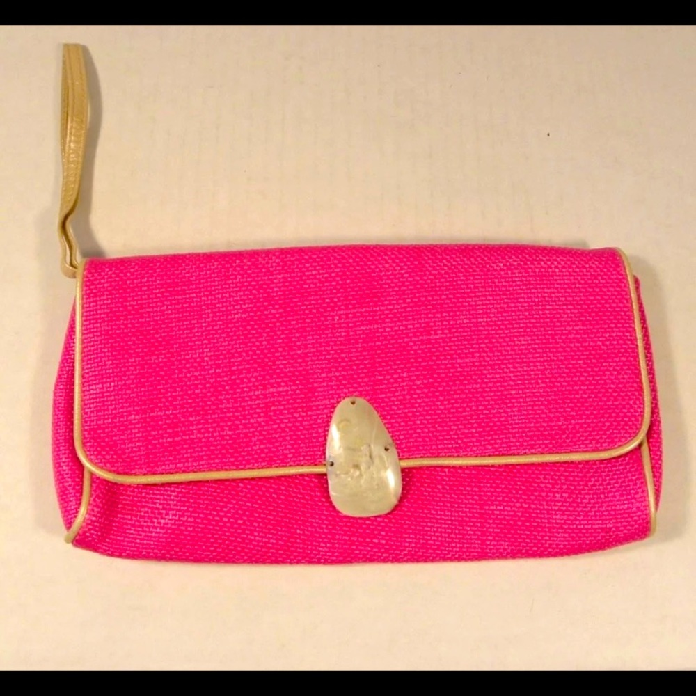 Vintage Avon Wristlet Clutch Pink Purse